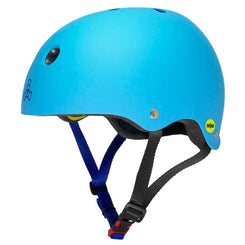 Triple Eight Dual Certified MIPS Helmet - Blue - Skatewarehouse.co.uk