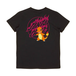 Santa Cruz Youth T-Shirt Youth Pokemon Fire Type 1 Black - 12-14 - Skatewarehouse.co.uk