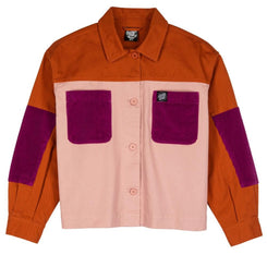 Santa Cruz Womens Jacket Nomad Overshirt - Ginger Biscuit / Putty - Skatewarehouse.co.uk
