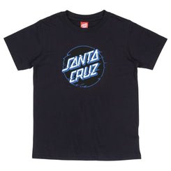 Santa Cruz Youth T-Shirt Youth Vivid Other Dot Front - Black - Skatewarehouse.co.uk