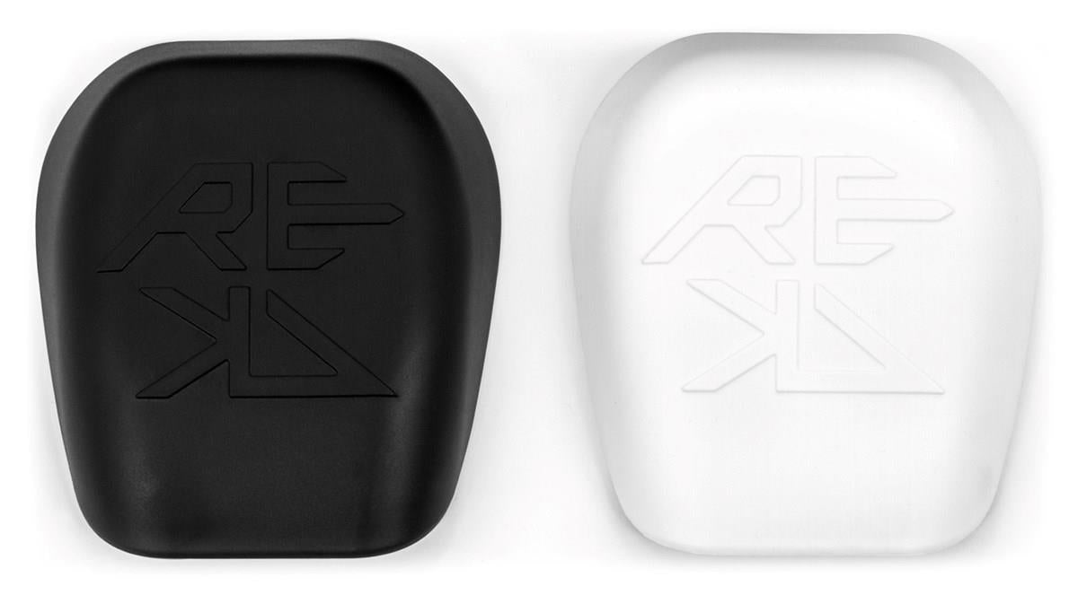 REKD Patrol Skateboard Knee Pads Replacement Caps Black/White