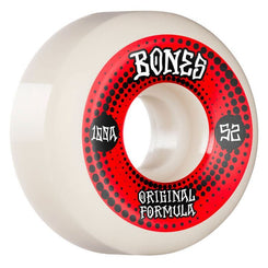 Bones OG Formula 100A White / Red V5 Sidecut Skateboard Wheels 100a - 52mm - OUTLET