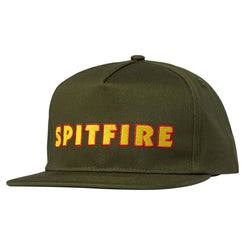 Spitfire Snapback Ltb Script Olive - O/S - Skatewarehouse.co.uk