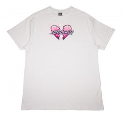 Santa Cruz Womens Dress Heart Breaker T-Shirt Dress - White - Skatewarehouse.co.uk