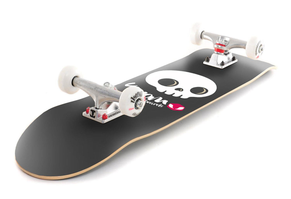 Venom Junior Kids Complete Skateboard - Skull Black - 7.25 Venom Junior Kids Complete Skateboard - Skull Black - 7.25