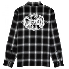 Independent Longsleeve Shirt Legacy - Black / Grey - Skatewarehouse.co.uk