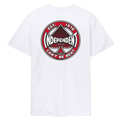 Independent T-Shirt Cant Be Beat 78 - White - Skatewarehouse.co.uk