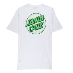 Santa Cruz T-Shirt Wireframe Dot T-Shirt - White - Skatewarehouse.co.uk