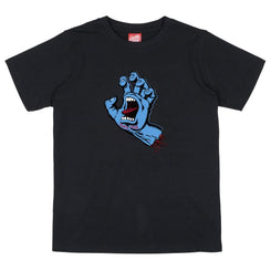Santa Cruz Youth T-Shirt Youth Screaming Hand T-Shirt - Black - Skatewarehouse.co.uk
