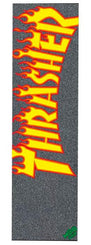 MOB Graphic Skateboard Grip Tape Thrasher Yel/Org Flame - Skatewarehouse.co.uk