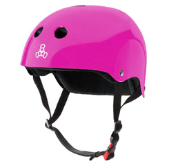 Triple Eight Sweatsaver Cert Helmet Glossy Pink - Skatewarehouse.co.uk