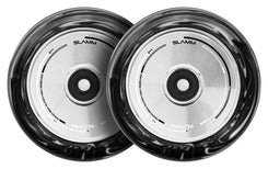 Slamm 110mm Swirl Hollow Core Wheels - Pair - Black / Blue / Pink - Skatewarehouse.co.uk