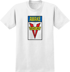 Venture T-Shirt Awake - Blue / Yellow / Red - Skatewarehouse.co.uk
