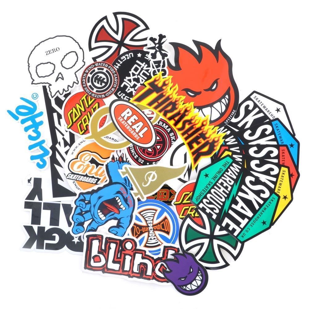 Skateboard Random Skateboard Sticker Pack + Free SWH Sticker