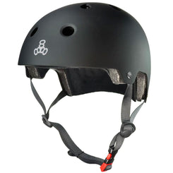Triple Eight Dual Certified Helmet - Matte Black - Skatewarehouse.co.uk