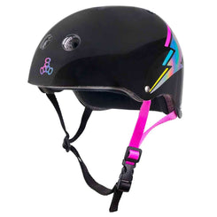 Triple Eight Sweatsaver Certified Helmet - Black Hologram - Skatewarehouse.co.uk