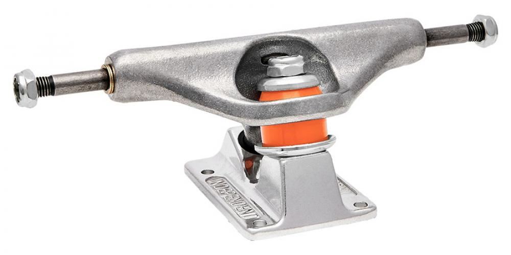 スケートボード INDEPENDENT FORGED HOLLOW SILVER Indy Hollow Forged Skateboard Trucks 144 Standard Silver - 144