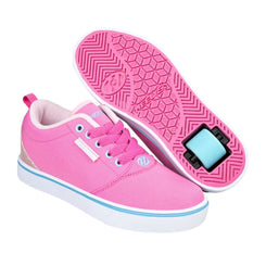 Heelys PRO20  - Pink / LT Pink / Turquise Canvas - Skatewarehouse.co.uk