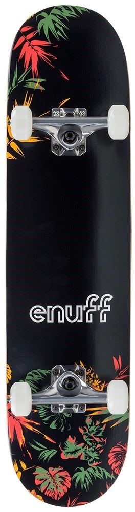 Skateboard Complet Enuff Orange Floral – 7,75 Pouces, 7 Plis érable, Trucks 129 Mm, Roues 53 Mm 99A, Pour Niveau Intermédiaire