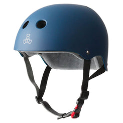 Triple Eight Sweatsaver Certified Helmet - Rubber Navy - Skatewarehouse.co.uk