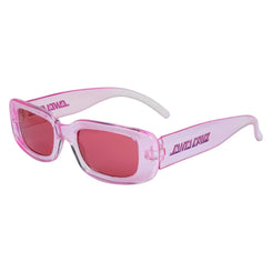 Santa Cruz Womens Sunglasses Paradise Strip Pink Crystal Fade - O/S - Skatewarehouse.co.uk