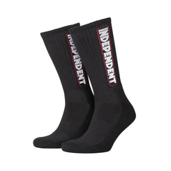 Independent Socks Bar Logo Sock - Black - Skatewarehouse.co.uk