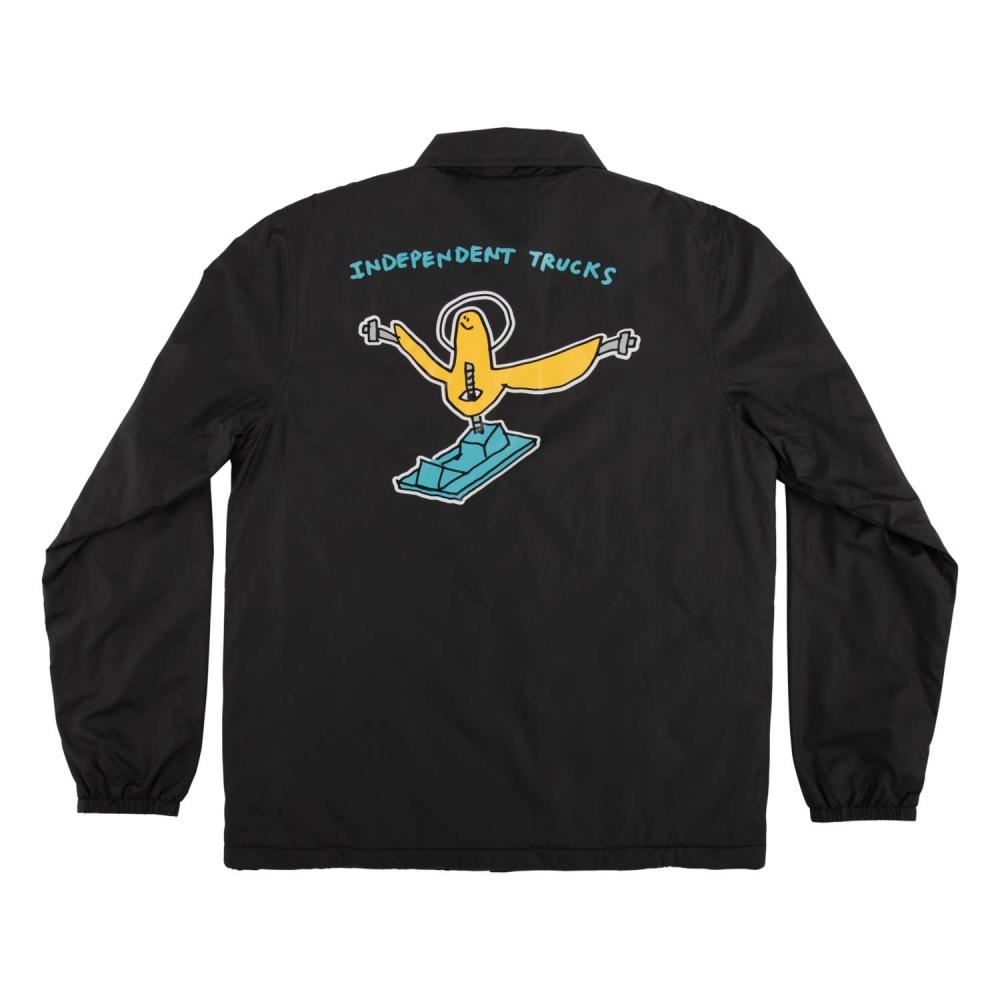 スケートボード GONZ HANGER WINDBREAKER JACKET MENS Independent Jacket Gonz Hanger Windbreaker - Black