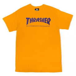 Thrasher T-Shirt Skate Mag - Gold / Purple - Skatewarehouse.co.uk