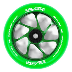 Slamm 110mm Team Wheels - Green / Green - 110mm - Skatewarehouse.co.uk