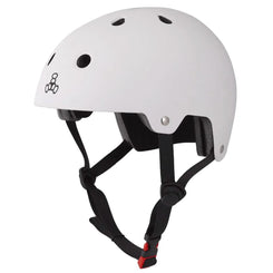 Triple Eight Dual Certified Helmet - Matte White - Skatewarehouse.co.uk