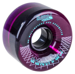Clouds Urethane Wheels Quantum 80a (4 Pack) - Clear / Purple - Skatewarehouse.co.uk
