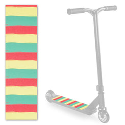 Scorpion Scooters - Scooter Pro Grip Tape - Fits 99% Scooters - Neon Stripe Series - Rasta Stripes - Skatewarehouse.co.uk
