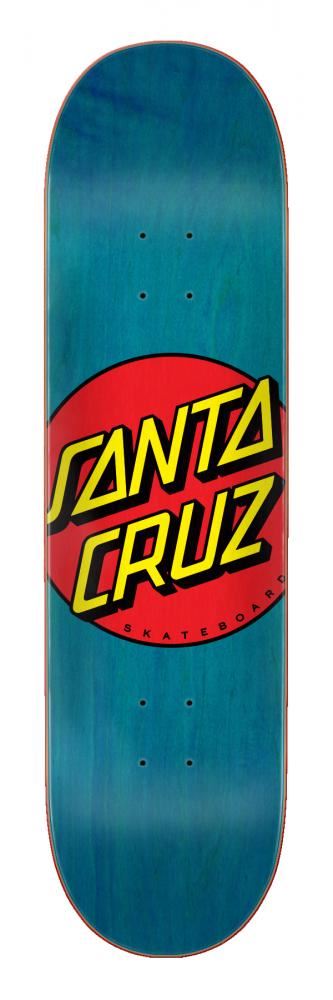 Santa Cruz Classic Dot Blue Skateboard Deck - 8.5" - Skatewarehouse.co.uk