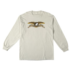 AntiHero L/S T-Shirt Eagle - Natural / Black / Multi Print - Skatewarehouse.co.uk