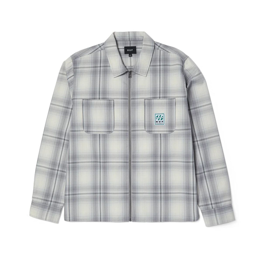 HUF Fillmore Plaid Shacket (Grey)