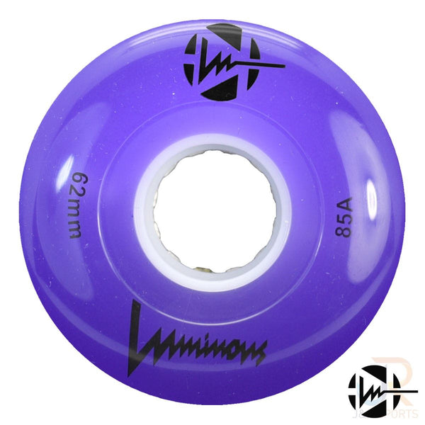 Luminous LED Quad Wheel - Purple - 62mm / 85a (Unit)