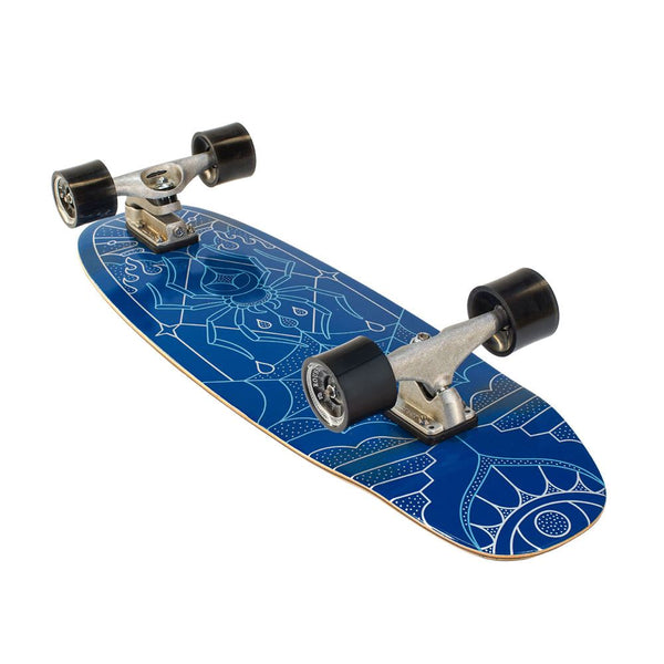 Carver Blue Widow - C7 Surfskate Cruiser Skateboard - 9.875