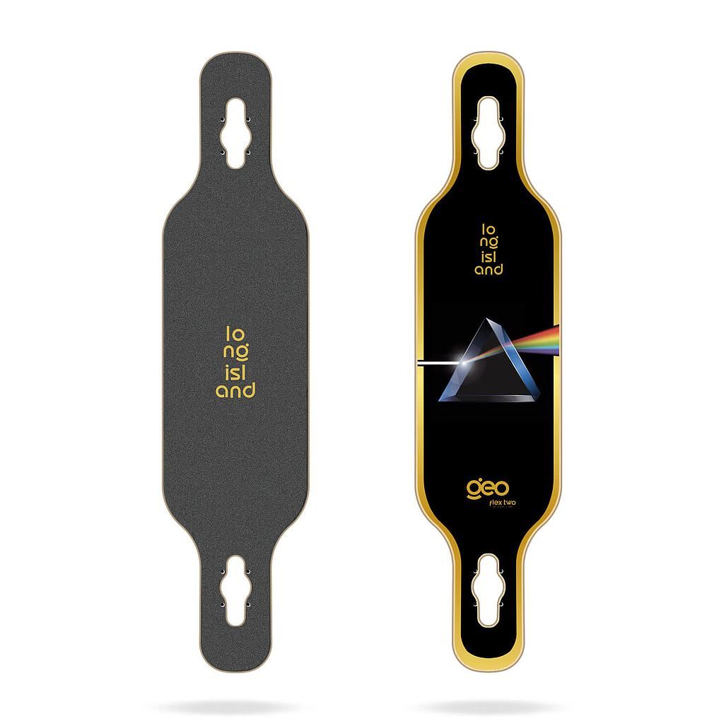 Long Island Geo V2 40"x9.4" Flex2 Fiberflex Long Island Longboard Skateboard Deck - 40.0" - Skatewarehouse.co.uk
