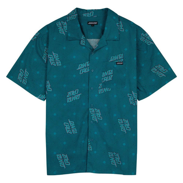 Santa Cruz Shirt Other Solitaire Dot Shirt - Verdigris - Skatewarehouse.co.uk