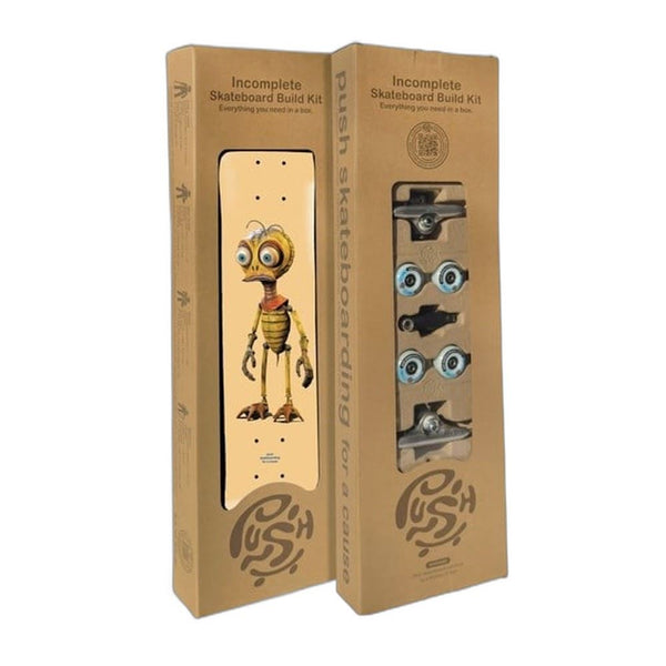 Push Bee Zombie FP Incomplete Peach Skateboard Deck - 8.25