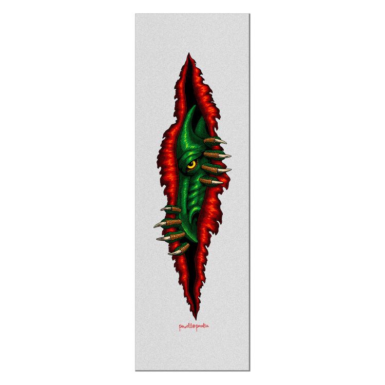 Powell Peralta Dragon Peeker • 10.5" Clear Skateboard Grip Tape