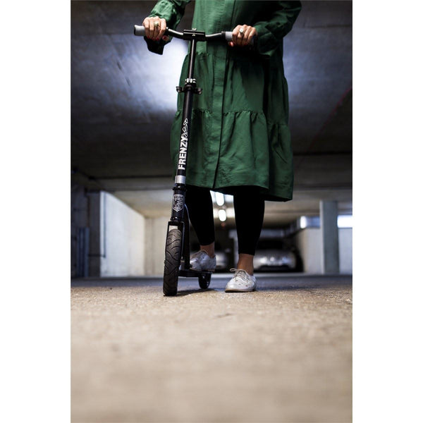 Frenzy 230mm Pneumatic Recreational Scooter - Black - Skatewarehouse.co.uk