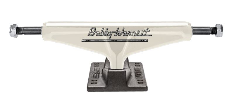 Venture Worrest - Bob V8 Pair (Cream/Blk) Skateboard Trucks - 5.2"