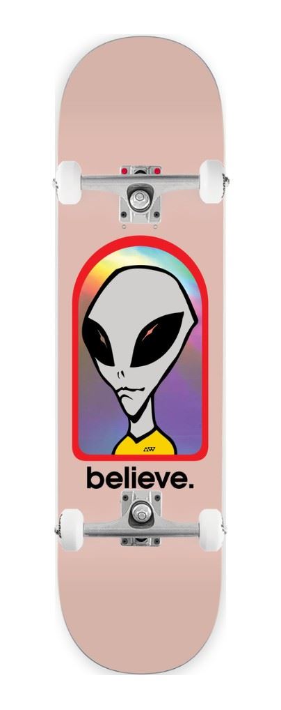 Alien Workshop Believe Hologram x Venom Custom Complete Skateboard - 8"
