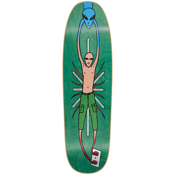 New Deal Vallely Alien SP Green Skateboard Deck - 9.18