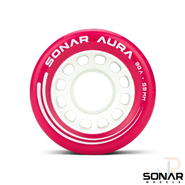 Sonar (4) Aura - Fuchsia / 88a Skateboard Wheels - 59mm
