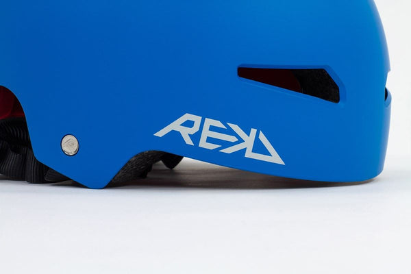 REKD Elite 2.0 Skateboard Skate Scooter BMX Helmet - Blue - Skatewarehouse.co.uk