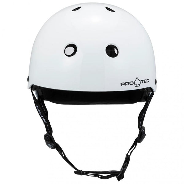 Pro-Tec Helmet Low Pro - Gloss white - Skatewarehouse.co.uk