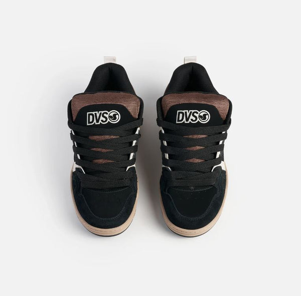DVS Comanche Skate Shoes Black Taupe Brown