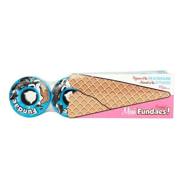 Moxi Fundae Wheels (4) - Birthday Cake 57mm x 34mm / 92A